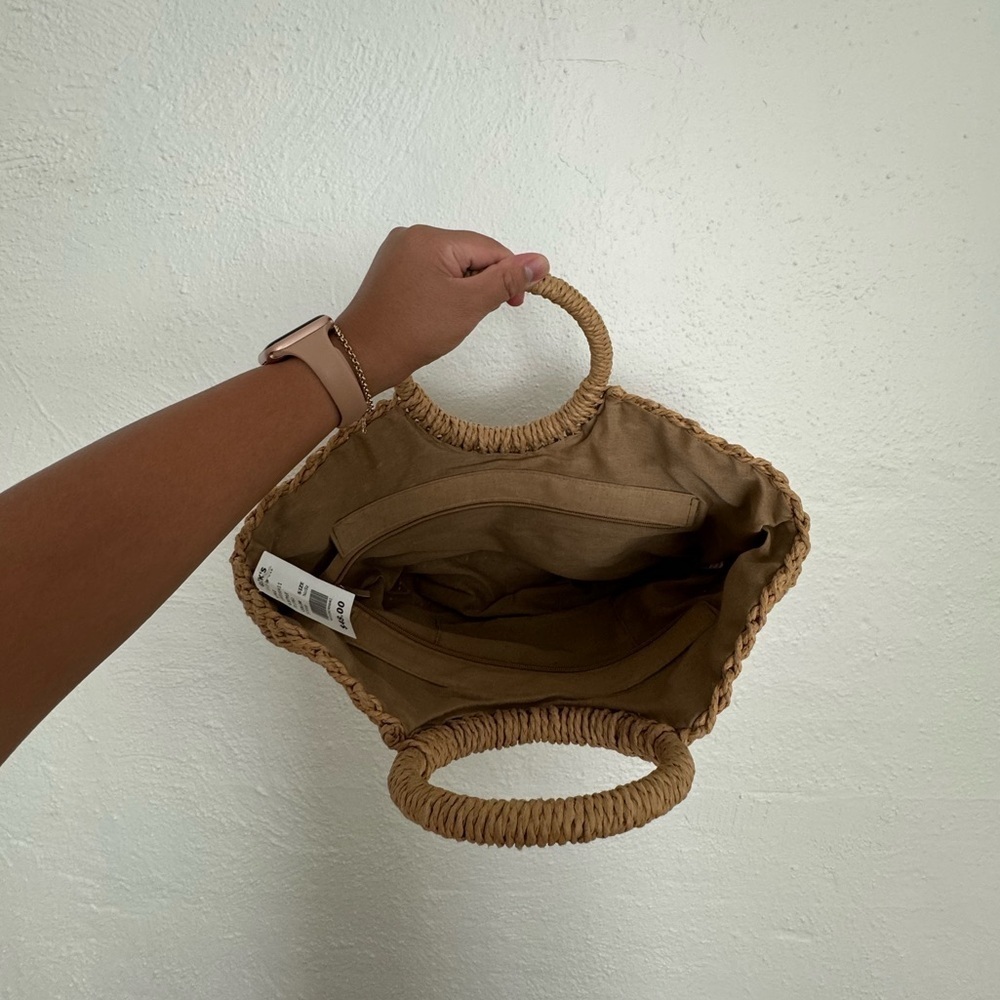 Woven Tote Basket Bag - Picture 4 of 11
